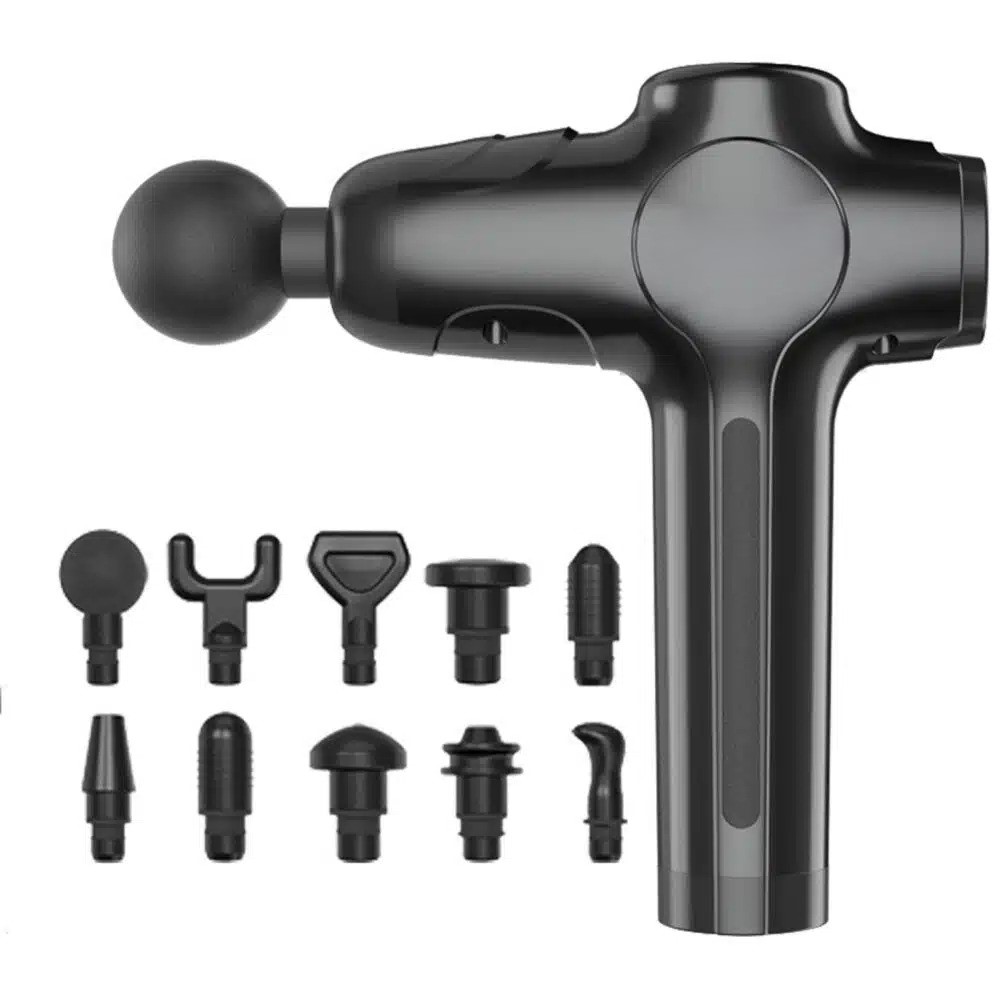 Profesionálna bezdrôtová masážna pištoľ s 10 nadstavcami